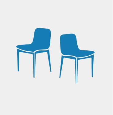 blue chairs